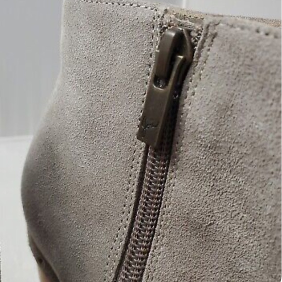 Joie Dewitt | Gray Suede Booties | Clog Heels Boots | Platforms Studded | size 8 - Picture 6 of 14